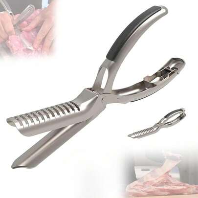 Rib Membrane Remover Tool Guide Trimming Peeling Ribs Rib Membrane Remover Grilling Tools BBQ Rib Preparation Tool Rib Prep Pro