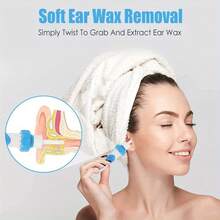 2.5cm Soft Silicone Electric Ear Wax Remover - 2 Replaceable Heads & Brush For US Home/Travel - 變體 - 查看 5