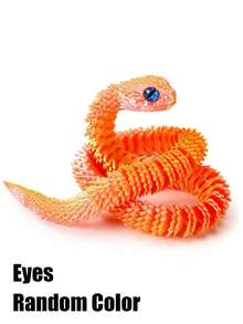 1/2/3/4/5件装新颖可动关节3D打印蛇形摆件，内含惊喜蛋，色彩缤纷，可作家居办公装饰桌面摆件，适用于各种房间装饰，可作雕像、桌面摆件、解压玩具、减压玩具，也是复活节、万圣节、圣诞节、感恩节、派对礼品的理想之选。 - 彩色 - 查看 20