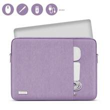 TECOOL 1pc Protective Laptop Sleeve Case Compatible With MacBook 13.5 14 15.6 16 Inch Pro Air HP Notebook And Other Brands Of Laptops Waterproof Polyester Cover With Pocket Laptop Bag