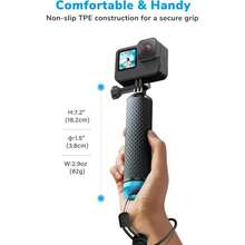 Floating Hand Grip Waterproof Monopod For GoPro Hero 13 12 11 10 9 8 7 6 5 4 3+ 2 1 Session Black Silver Handler & Handle Mount Accessories Kit For Water Sport And Action Cameras - Multicolor - View 6