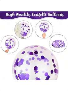 61/30 Bóng bay/Màu hồng pastel và tím, Bóng bay kim tuyến màu hồng nhạt 10/12 inch với bộ bóng bay cao su màu tử đinh hương ánh kim dành cho bé gái, phụ nữ, trang trí tiệc sinh nhật, tiệc cô dâu, tiệc cưới - Nhiều màu - Xem 5