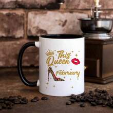 1PC11 Oz Ceramic Coffee Cup - Hand Washable Only, Bisphenol A Free, Insulated, Reusable, Cute Cat Printed Coffee Cup, Suitable For Multiple Uses - Perfect Gift For Cat Enthusiasts On Christmas, Thanksgiving, Valentine's Day, Father's Day, And Mother's Day, Ideal For Juice, Milk, Coffee - Perfect Birthday And Holiday Gift For Family, Gift For Him, Funny Mug