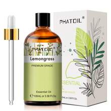 PHATOIL 100ml/3.38fl.Oz eterisk olja lavendel ros vanilj eukalyptus eukalyptus pepparmynta eteriska oljor ren aromaterapi luftfuktare massage diffusorolja citron citrongräs bergamott tea tree kanel svartpeppar - Multi dofter - Visa 14