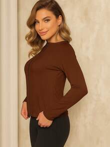 Women's Dry Fit Workout Gym Jacket - Rỉ Nâu - Xem 2