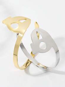 Personalized Arabic Alphabet Bracelets For Men And Women Custom Stainless Steel 18K Gold Plated Jewelry Custom Arabic Bracelets