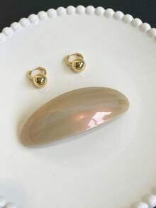 1Pc Korean Style Metal Clip Hair Accessory, Elegant Hairpin Barrette For Daily Wear, Holiday Gift Hair Accessories, For Women, Fall, Travel, Hair Tools, Accessories Women, Hair Stuff, Fall, Hair Accessories Women, Hair Tools, Hair Stuff, Stuff, Beauty Accessories, Gifts, Travel, Gifts For Women, Hair Stuff, Stocking Stuffers