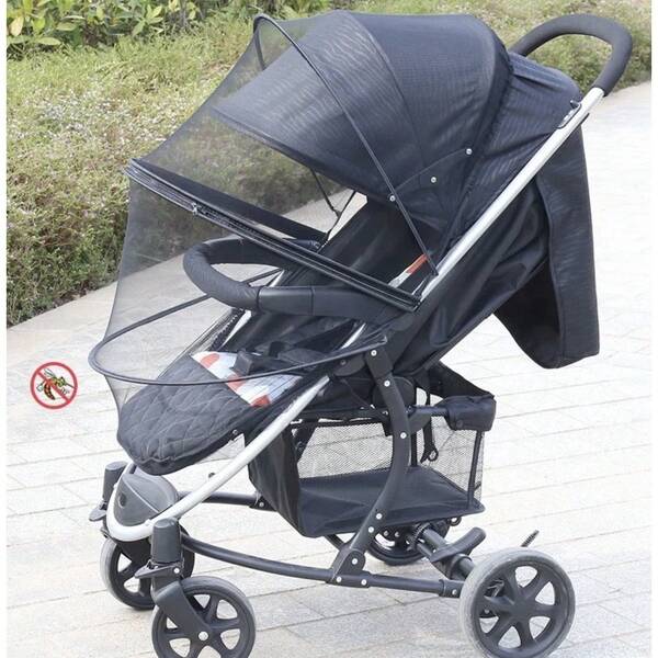 Mosquiteiro Universal Para Carrinho Ninho Redutor Com Zíper Ajustável