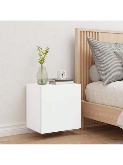 VidaXL TV Wand Unit 40.5x30x40 Cm, Finished Wood, Wit view 3