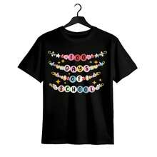 Casual Short-Sleeve Men'S T-Shirt With School-Themed Patterns For Spring And Summer. - Black - View 1