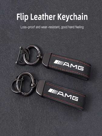 With Car Logo Key Accessories Man Suede Keychain Keyring For Mercedes Benz AMG W204 W205 W203 W211 W212 W213 W201 W210 W124 W126