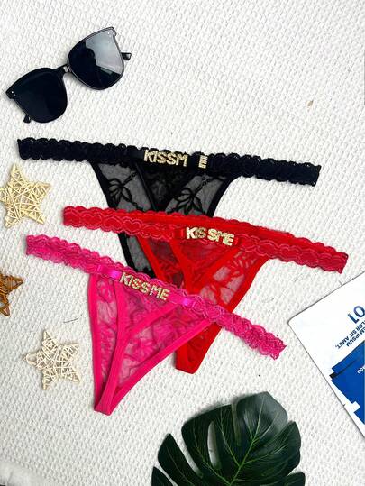 Customized Crystal Letter Verleidelijke Kanten Personalized Name String Panties, Bikini Tanga Lingerie Back Girlfriend, Wife, Halloween, Birthday. Anniversaries, Birthdays, Holiday, Dawg, ful, Cute, Adorable, Contracted, Funny, Custom, Unique, Customized, Personalized, Ideal Him, Her, Boyfriend, Family, Friends, Her,Chic ,Urban Gala view 3