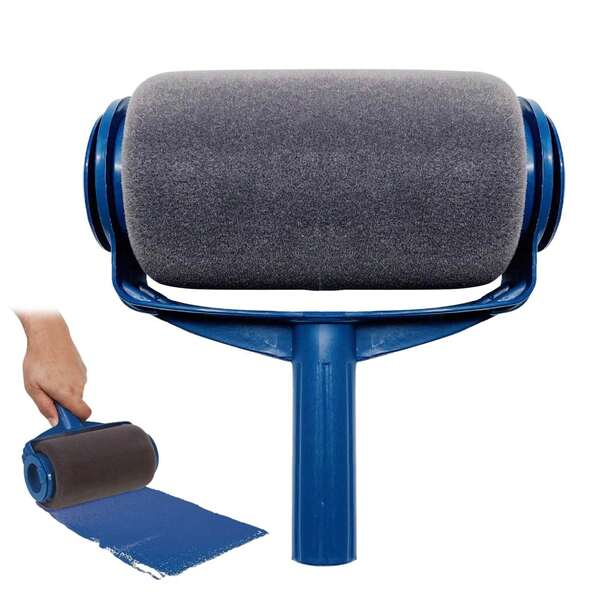 Sponge Paint Roller Brush Hand-Held No Drip Paint Roller With Paint Inside Suitable For Ceiling Floor Painting