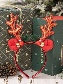 Christmas Reindeer Antler Headband With Cute Animal Elements - Festive Holiday Hair Accessory, Plastic, Non-Feather, Fashion Dress-Up Hair Band, Ideal For Gifts - Single Pack, Adorable Glitter Antler & Bow Headband For Girls - Perfect Christmas Gift From Grandma To Granddaughter, Mom To Daughter, Fall, Hair Accessories Women, Hair Tools, Hair Stuff, Stuff, Beauty Accessories, Gifts, Travel, Gifts For Women, Hair Stuff, Stocking Stuffers