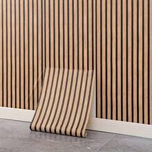 1 卷欧式木纹乙烯基壁纸 - 易于剥离和粘贴，多种色调的接触纸，适用于客厅、卧室、台面、橱柜、家具和家庭装修，木纹壁纸 - 米色 - 查看 12