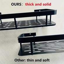 Pace-Saving Large Capacity Wall-Mounted Shower Shelf | No Drilling Required, Bathroom Rack, Suitable For Bathrooms And Kitchens, Easy To Install, Used For Storing Toiletries, Cosmetics, And Miscellaneous Items, Shower Caddies