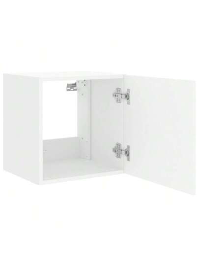 VidaXL TV Wand Unit LED Lighting 40.5x35x40 Cm Wit view 8