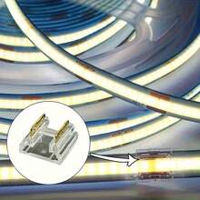 10pcs Universal COB/SMD No-Solder Connectors, Low Voltage LED Strip Connectors, 2P LED Strip Connector