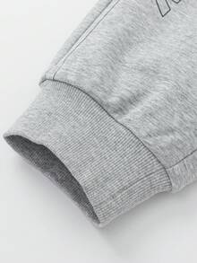 Quần Jogger trẻ em in họa tiết Xuân/Thu 2025 - Màu xám nhạt - Xem 6
