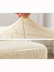 1件装防水躺椅套，带口袋，单人座沙发套 - 米色 - 查看 4