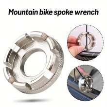 1pc Bicycle Spoke Wrench Tool, Bicycle Wheel Spoke Tightening Steel Wire Correction Repair Maintenance Tool - Spoke Wrench - View 1
