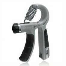 这款可调节握力器提供 5-60 公斤的阻力，可自定义强度，锻炼握力、前臂和手指（非常适合健身、康复或日常手部锻炼）。符合人体工程学的防滑手柄确保舒适握持。