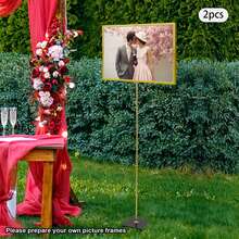 YUNRUX Gold Easel With Anti-Slip Pads For Restaurant, Wedding, Reception Area, Reliable Quality