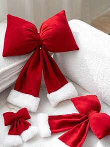 1 buc. Crăciun de pluș cu fundă, artizanat, scenă de decor, recuzită, pandantiv pentru brad de Crăciun, decorațiune de Crăciun pentru curte, decorațiuni pentru casă, decorațiuni de Crăciun, decor pentru cameră, decorațiuni de Crăciun de iarnă, cadouri de Crăciun pentru casă, decor de Crăciun - Multicolor - Vizualizare 10