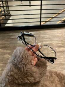 Luxurious And Elegant  Reinstallation Manufacturing  Court Style Blue Light Glasses - Glossy Black - View 11