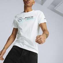 Camiseta de manga corta con cuello redondo Puma Mercedes-AMG Petronas F1 Team, nueva llegada de primavera 2026 538482-03 - Blanco - Ver 1