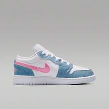 Nike Air Jordan 1 Low SE (GS) 篮球鞋，低帮，HQ2001-400 - 藍白色 - 查看 2