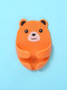 1 buc. Cârlig adeziv pentru ursuleți mici, montat pe perete, fără burghiu, material plastic, ușor și compact, nu va cădea, potrivit pentru uz casnic și bucătărie, cârlig pentru decor de Crăciun, culoare aleatorie