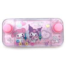 Sanrio Juguete de anillo de agua de Sanrio Hello Kitty, Kuromi y My Melody, juego de agua clásico de plástico, juegos educativos de agua para niños, ideal para el autocuidado (alivio del estrés). Juego de lanzamiento de aros de agua portátil.