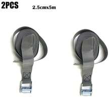 2 szt. Lina napinająca do samochodu, mocny pas z grzechotką, pasek mocujący do bagażu samochodowego, do ciężarówki, motocykla, roweru, łodzi