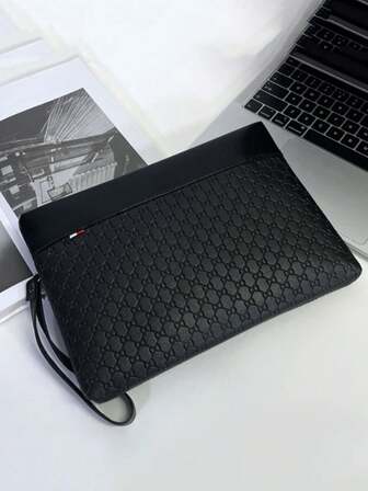 High Quality Men's Bag Luxury Leather Handbag Sense Of Luxury Brand Men Bags Fashion Men Clutch Bag Casual Travel Card Pack Wallet Designer Armpit Bags Christmas Gifts Pouch Black Purse Bible Bag New Year Gift