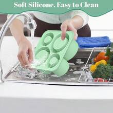 Bandeja para Cubitos de Hielo Compatible con  Cup 2025,Moldes de Silicona para Cubitos de Hielo con Tapa para Hacer 3 Cubos de Hielocilíndricos Huecos, Bebida de Hielo, Zumo, Whisky, Cóctel. - 4 - Ver 3