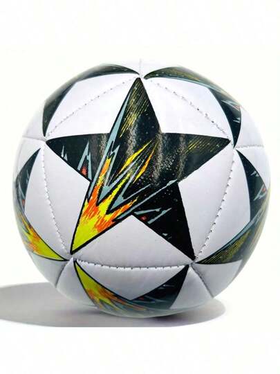 1 pieza Balón de fútbol con diseño de pentágono, un balón de fútbol duradero para entrenamiento y recreación al aire libre, patio trasero, parque y patada en la playa