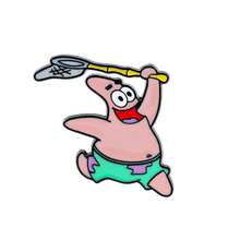 SpongeBob SquarePants 海绵宝宝 1/5 件趣味动漫胸针时尚盖瑞蜗牛珐琅别针金属徽章珠宝服装背包配饰礼物送给朋友 - 均碼 - 查看 16
