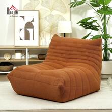 Bean Bag Chair For Adults, Giant Fireside Chair Lazy Sofa, Bean Bag Sofa With High Density Comfortable Foam For Living Room, Bedroom, Brown - 棕色 - 查看 3