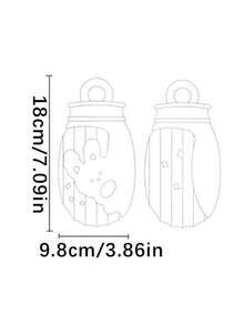 1pc Cartoon Silicone Hot Water Bottle, Warm Belly, Anti-Explosion, Filled Water Bag, Cold/Hot Compress, Hand Warmer, Essential For Women, Birthday Gift, Christmas Gift - Multicolor - View 8