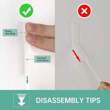 12 pares (24 piezas) de tiras para colgar cuadros sin taladrar - Ganchos de pared adhesivos doble cara, aptos para marcos y obras de arte, cinta adhesiva resistente al agua sin dejar rastro, juego de colgado de cuadros de alta resistencia, tiras para colgar cuadros sin taladrar, cinta adhesiva de doble cara para montar en la pared, apta para marcos - sin daños, resistente al agua, fácil de instalar y quitar, perfecta para la decoración del hogar