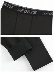 Men's Plus Velvet Warm Bottoms, Pure Black Trousers, Fashionable Slim Fleece, Men's Autumn Pants, Warm Leggings, Autumn And Winter Plus Velvet Thickened Leggings, Sportswear Sports Bottoms, High Elastic Fitness Pants, Running Training Pants, Cycling Pants