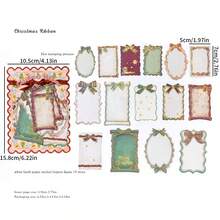 Zestaw 30 naklejek z serii "Boże Narodzenie – Wyznanie" w stylu vintage, do scrapbookingu, prowadzenia dziennika, dekoracji DIY - Wielokolorowe - Zobacz 10