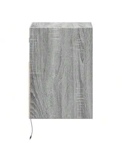 VidaXL TV Wand Unit LED Lighting 41x31x45 Cm Grijs Sonoma view 6