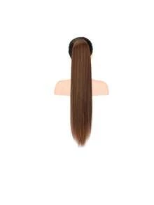 Ponytail Extension Human Hair Real Human Hair Clip In Wrap Around Long Straight Ponytail With Magic Paste Pony Hairpieces For Women - Multicolor - View 24