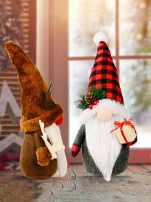 1 pezzo Decorazioni natalizie Bambole Ornamenti, Accessori festivi Babbo Natale Renna Pupazzo di neve Decorazioni natalizie Bambole in piedi Ornamento, Decorazioni natalizie, Forniture natalizie Decorazione per la casa Decorazione per la stanza Inverno