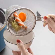 2 Peças Coador, Cesta de Aço Inoxidável para Massa, Cesta Coadora de Massa, Cesta de Fritura, Cesta de Fritura de Aço Inoxidável, Coador de Cesta de Fritura Doméstica, Ferramentas de Cozinha para Fritura de Alimentos, Suprimentos de Cozinha, Utensílios de Cozinha