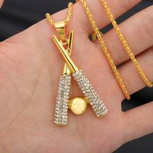 1pc Fashion Hip-Hop Baseball Bat Cross Creative Men's Women's Necklace Retro Punk Rock Festival Birthday Party Pendant Accessory - 吊墜項鍊 - 查看 12