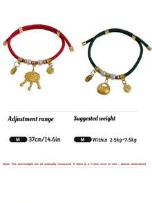طوق معدني قابل للتعديل بأسلوب صيني مع قفل صامت، قلادة بشكل سبيكة مباركة، مناسب لمهرجان تشي شي، عيد الميلاد، هالوين، قلادة طوق الحيوانات الأليفة
