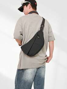 Rucsac multifuncțional, geantă de piept pentru bărbați, geantă casual cu curea de piept, antifurt, geantă crossbody cu un umăr la modă nouă